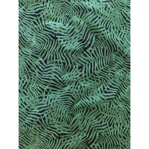 2 yards 44" w Rousseau's Garden Fabri-Quilt 2001 Green Ferns Brushed Cotton